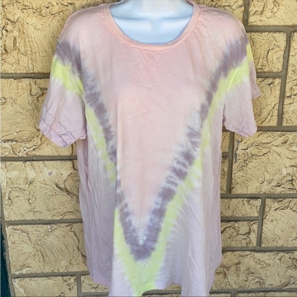 Wildfox aurora wash tee Tye Dye Tee Shirt Oversized Size Med - Picture 1 of 11